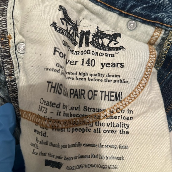 Levi’s 511 Destroyed Jeans Men’s 33”W 32” L - Picture 5 of 6